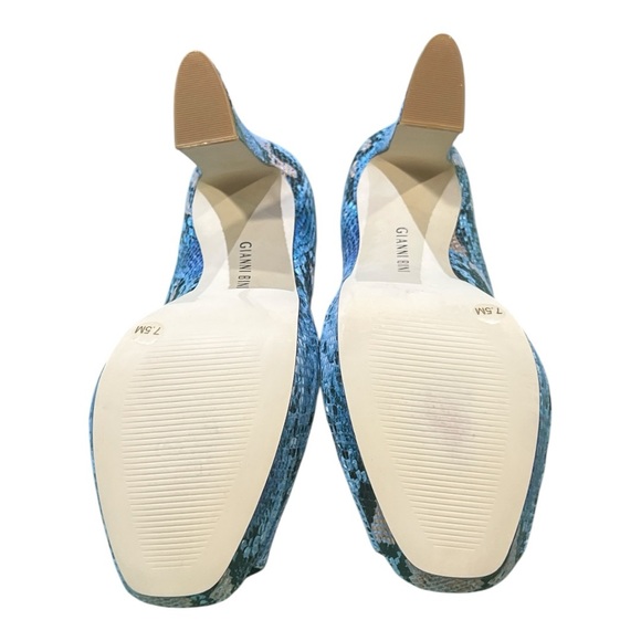 Gianni Bini Python Leather Pumps Size 7.5, Heels 5”. New - Picture 6 of 7